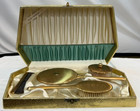 Vintage Elgin American Vanity Set Brush  Comb  Mirror  Powder Jar  Original Box