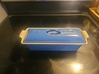 Vtg Le Creuset  28 Blue  Enameled Cast Iron 12  Bread Loaf Terrine France