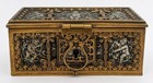 Erhard   S  hne German Art Nouveau Gilt Brass Jewellery Box   Casket C1920 s