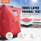 Vevor 3-4 Person Ourdoor Portable Ice Shelter Pop-up Ice Fishing Shanty Tent