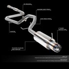 4 Inches Burnt Muffler Tip Catback Exhaust System Compatible With Mitsubishi    