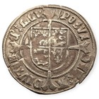 1505-1509 Silver England 1 Groat 4 Pence Henry Vii Coin Pheon Mm Hammered 4f