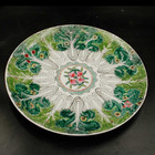 Chinese Qing Qianlong Famille Rose Porcelain Cabbage Peach Pattern Plate 10 23   
