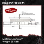 Black Widow Motorcycle Bike Hitch Carrier  Loading Ramp  400 Lb Cap