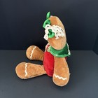 Vintage Dan Dee Collectors Choice Plush Gingerbread Girl Green Bow 15 
