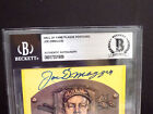 Joe Dimaggio Hof Signed Autograph Auto Hof Hall Of Fame Plaque Beckett      Slab