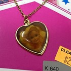 Vintage 90s Mattel Barbie Necklace Heart Charm Barbiecore Kidcore