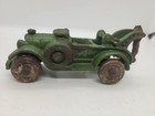 Vintage Hubley Cast Iron Green 1920 s 6-wheel Service Car Wrecker Tow Truck
