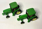 Set Of 2 John Deere 7710 Die-cast Toy Tractors With Turning Wheels 1 64