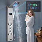 Stainless Steel Shower Panel Tower Led Rain waterfall Massage Body Jets System