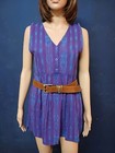 Vintage Dress Guatemalan 70s Mayan Young Women Mini Hand Made Peasant Size - S