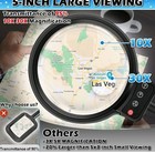  10x Large Floor Magnifying Glass With Light And Stand 72 Led Flexible Gooseneck