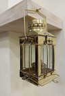 Solid Brass Nautical Ship Anchor Lantern     Vintage Handmade Maritime Kerosene Oi