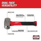 Milwaukee 48-22-9310 3 Lbs Drilling Hammer W  Milled smooth Face