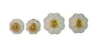 Four Different Size White Ceramic Beautiful Door Knobs Cabinet Knobs  4  I24-233