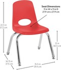 Fdp 12  School Stack Chair  Stacking Student Seat With 12 Inch  Assorted 