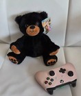 Brand New Small Black Cute First   Main Smiley Cubby Bear Stuffed Animal Plushie