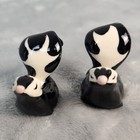 Set Of 2 Vintage Retired Skunk Miniature Figurines By Hagen Renaker 1 25    -