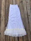 1970s    trashy    Mesh Lace Velvet Trim Prairie Victorian Maxi Skirt