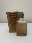 Antique Medicine Glass Bottle - Humphreys Horse W  Original Box Veterinarian
