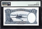 New Zealand 5 Pounds P160a 1940-55 Pmg45 Choice Ef Cap  Cook Banknote Looks Unc