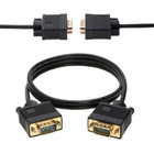2 Pcs 3ft Svga Vga Cable Male To Male M m Monitor Cord Tv Hdtv Full Hd15 Laptop