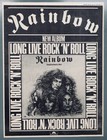 Rainbow Ritchie Blackmore 1978 Vintage Poster Advert Long Live Rock  n Roll