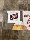 1965 Schlitz Beer Cardboard Advertising Sign Game Room Bar Pub Milwaukee