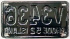 1952 Rhode Island License Plate