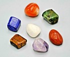 7 Chakra Tumbled Stones Set With Carry Velvet Pouch  Polished Healing Crystals