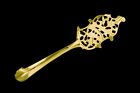 Wormwood Leaf Absinthe Spoon  Gold-plated   10 Sugar Cubes   Free Shipping  