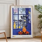 Henri Matisse Blue Window Wall Art Poster Vintage Style Art Print Decor