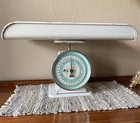 Vintage Hanson  stork  Table Top Nursery Scale 30 Lbs Blue Face Good Condition  
