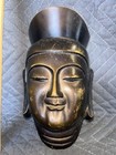 Chinese Antique Bronze Buddha Mask Circa 1920s