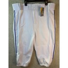 Easton Pro  Knicker Baseball Pants Adult Xxl White Royal Blue Piped A167105 New