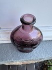 Vintage Wheaton Purple Amethyst Skull Glass Bottle Poison Potion 1971 Halloween