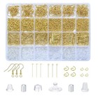Songin Earring Making Kit  1100 Pcs Jewellery Findings Earring Making Gold