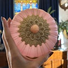 Vintage Avon Elusive Beauty Dust Bath Body Pink Plastic Powder Trinket Box Empty