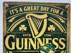Guinness Beer Metal Sign - Notre Dame University Fighting Irish Stout