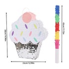 Ice Cream Cake Pinata Holiday Decorations Surprise Candy Party Pinata With Stick