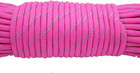 100ft Reflective Paracord 7 Core 550 Parachute Cord  hot Pink 