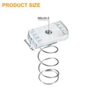 Strut Spring Channel Nut Regular  30pcs M6x34 5 Carbon Steel Zinc-plating