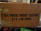 Pontiac 1974 Gto Dealer- Brochure - Recent Open Nos Case 