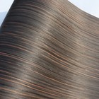 Natural Black Ebony Wood Veneer  Straight Grain   23  X 98  Sheet   Ideal For Fu