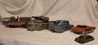 Lot Of 5 Army Japan Tin Litho Friction Toys 1950-60s Vintage