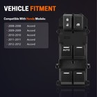 Front Driver Side Master Power Window Switch Control For Honda Accord 08-12