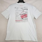 Lucky Brand Budweiser T Shirt Mens Extra Large Xl White Beer Bud Distressed Nwt