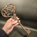 13  Antique Vintage Style Cast Iron Large Ornate Skeleton Key
