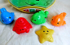 Fisher Price Ocean Wonders Fish Bowl Aquarium Colors Shapes 5 Animals