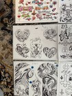 Vtg Lot Of 80s-90s Tattoo Flash Prints Traditional  California Mixed Artist  10